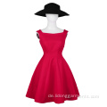 Großhandel ärmelloses Vintage -Kleid für Frauen